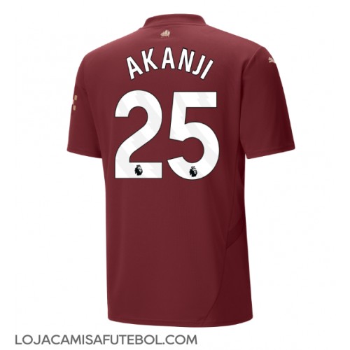 Camisa de Futebol Manchester City Manuel Akanji #25 Equipamento Alternativo 2024-25 Manga Curta